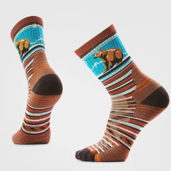 Hike Bear Stripe Mid Crew Socks