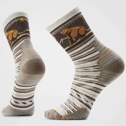 Hike Bear Stripe Mid Crew Socks