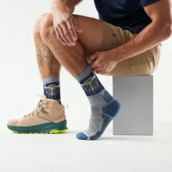 Hike Bison Crew Socks