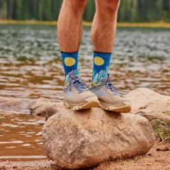 Hike Mountain Myth Print Crew Socks