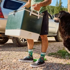 Hike Trail Trekker Print Crew Socks