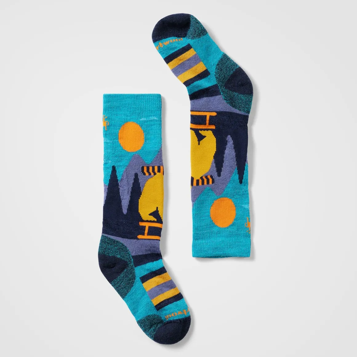 Kids' Ski Sleigh Bear Over The Calf Socks