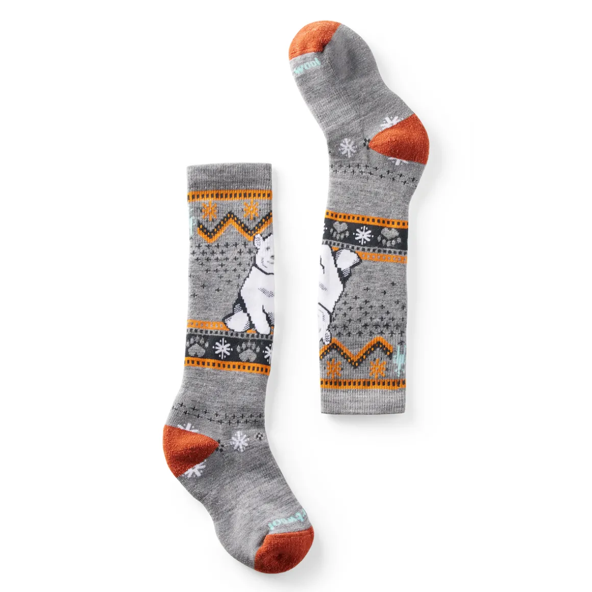 Kids' Wintersport Polar Bear Pattern Over The Calf Socks