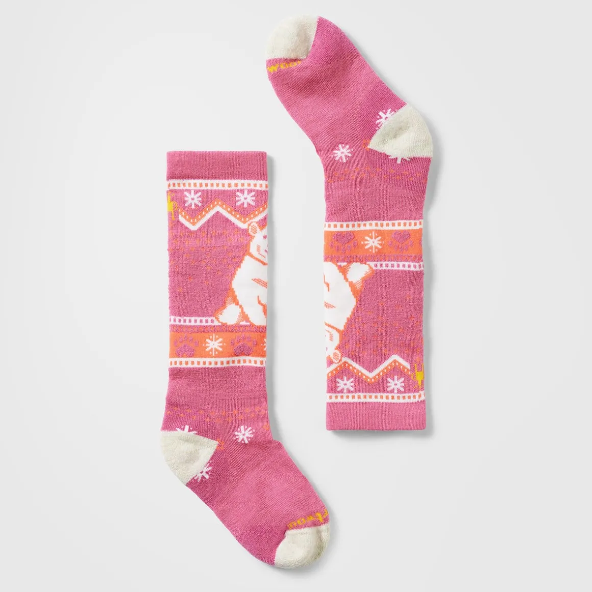 Kids' Wintersport Polar Bear Pattern Over The Calf Socks