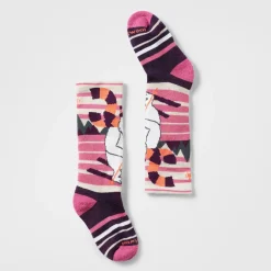 Kids' Wintersport Yeti Pattern Over The Calf Socks