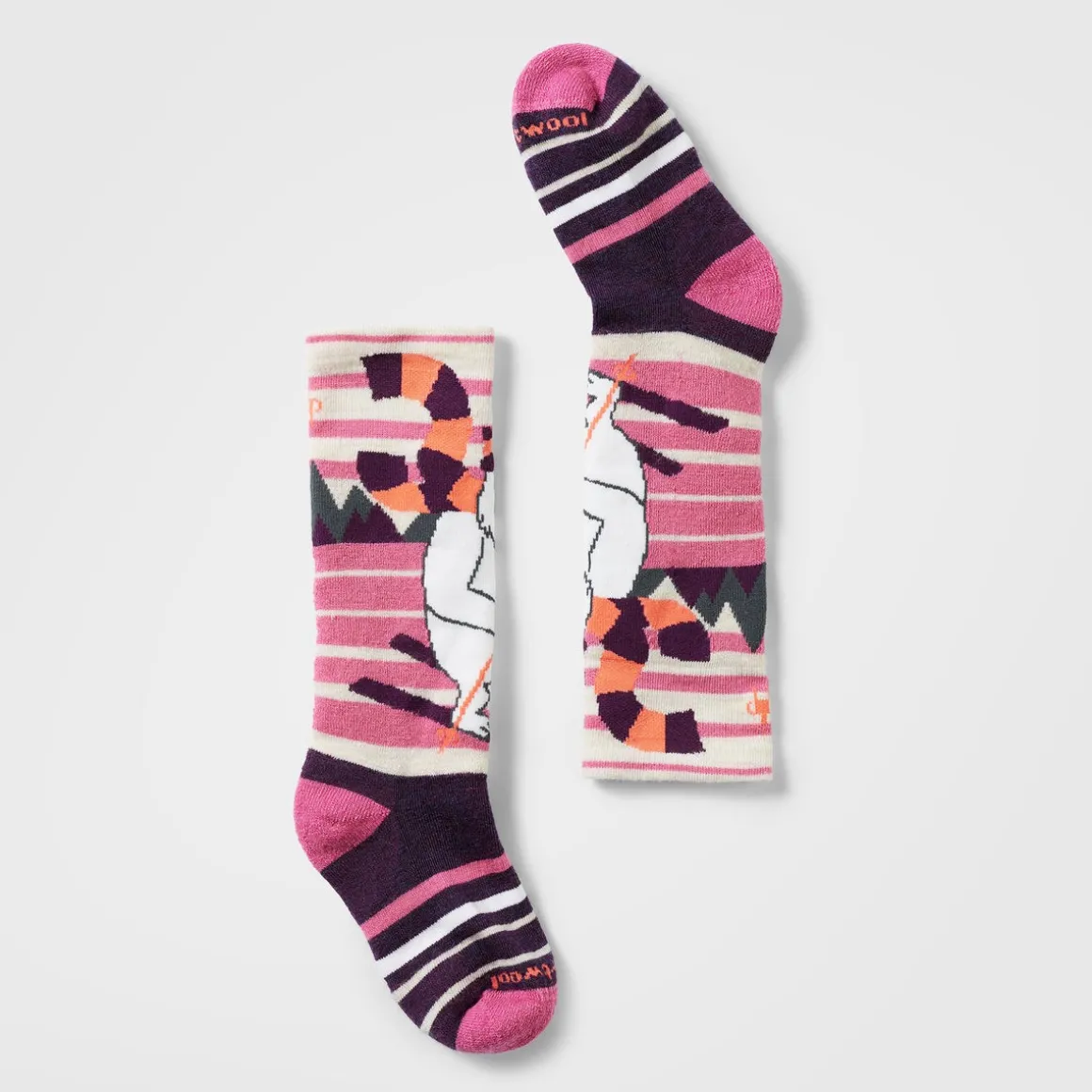 Kids' Wintersport Yeti Pattern Over The Calf Socks
