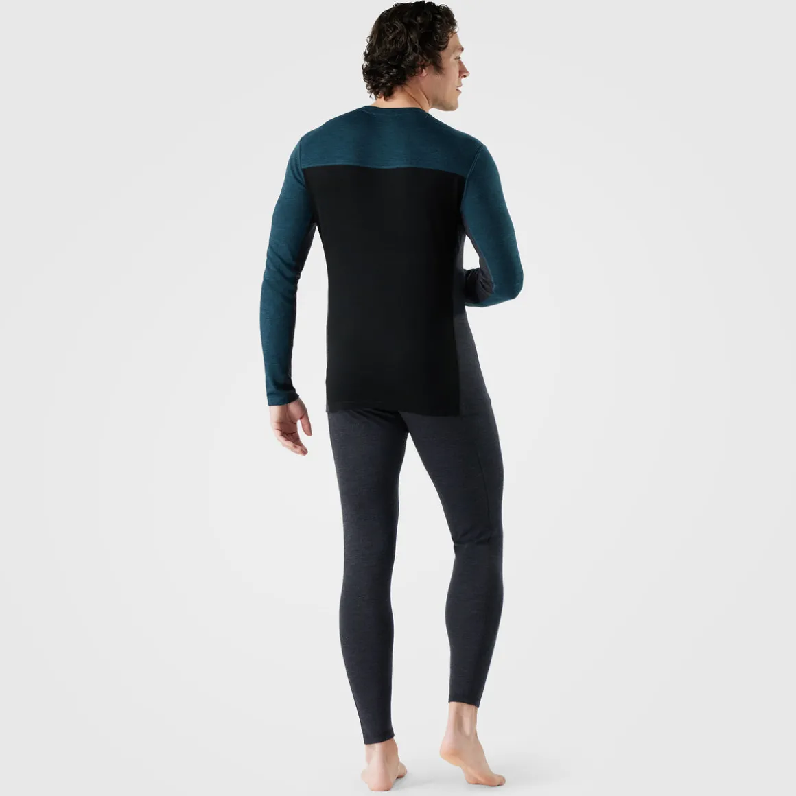 Men's Classic Thermal Merino Base Layer Colorblock Crew