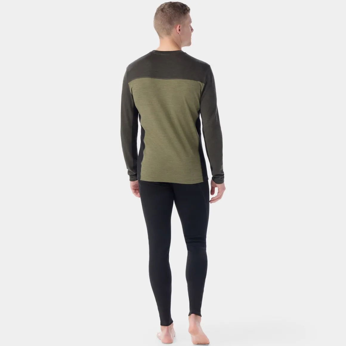 Men's Classic Thermal Merino Base Layer Colorblock Crew