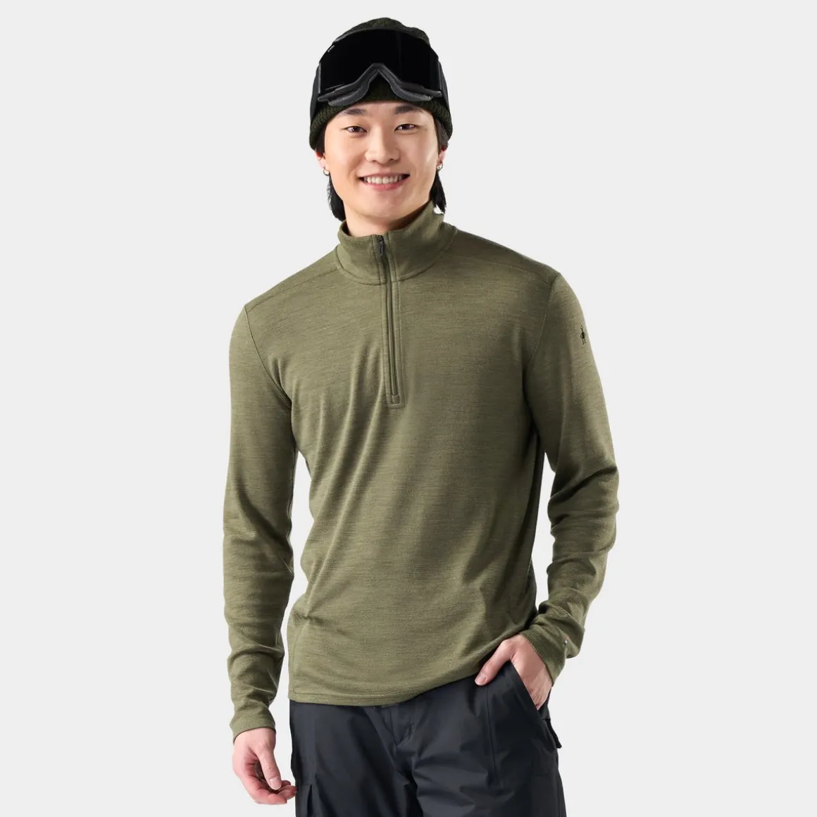 Men's Classic Thermal Merino Base Layer 1/4 Zip