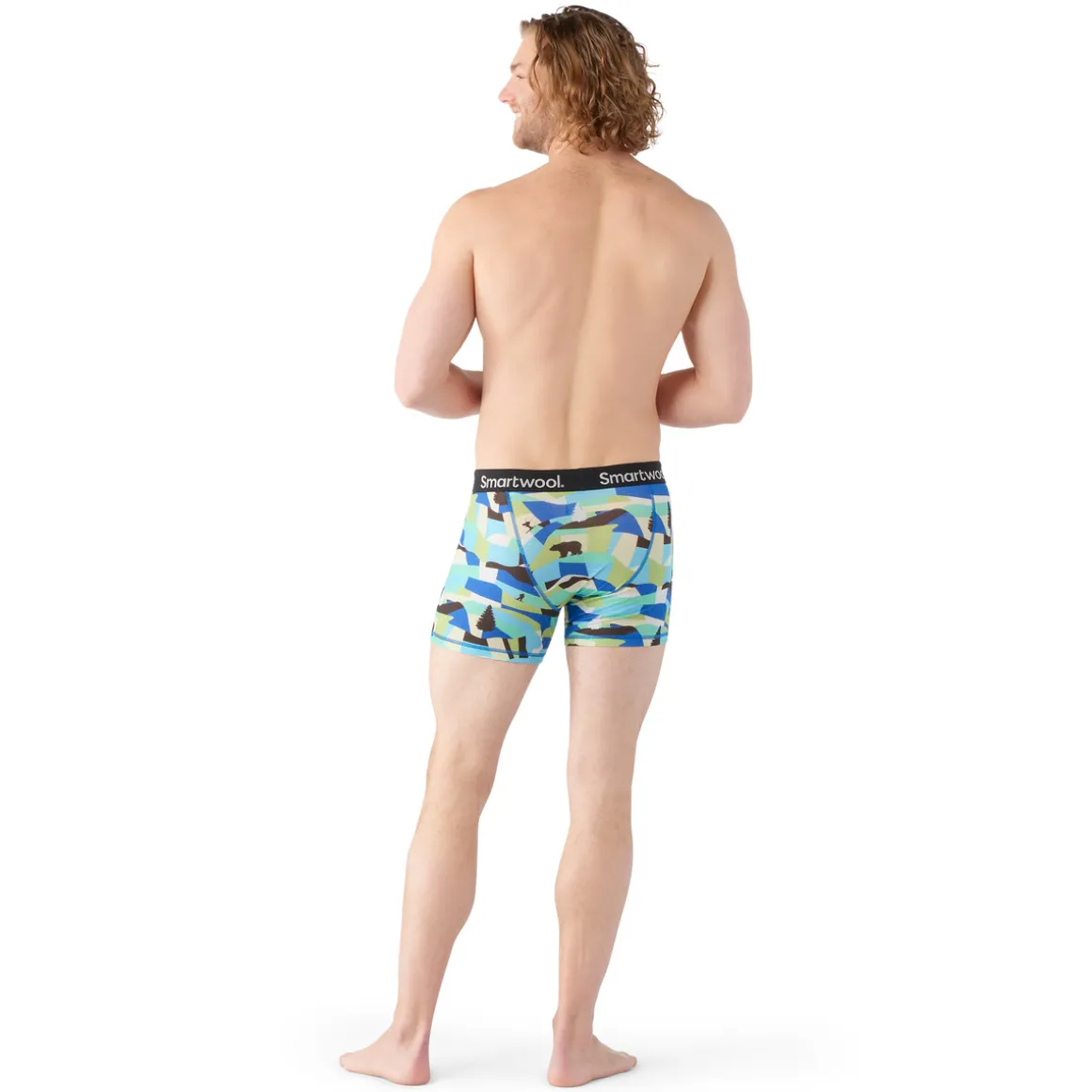 Men's Merino Print Boxer Brief