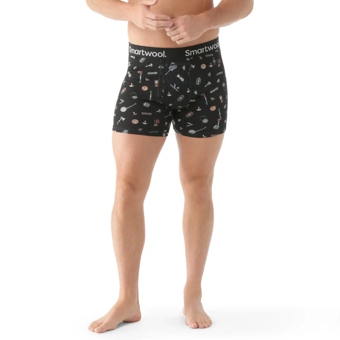 Men's Merino Print Boxer Brief