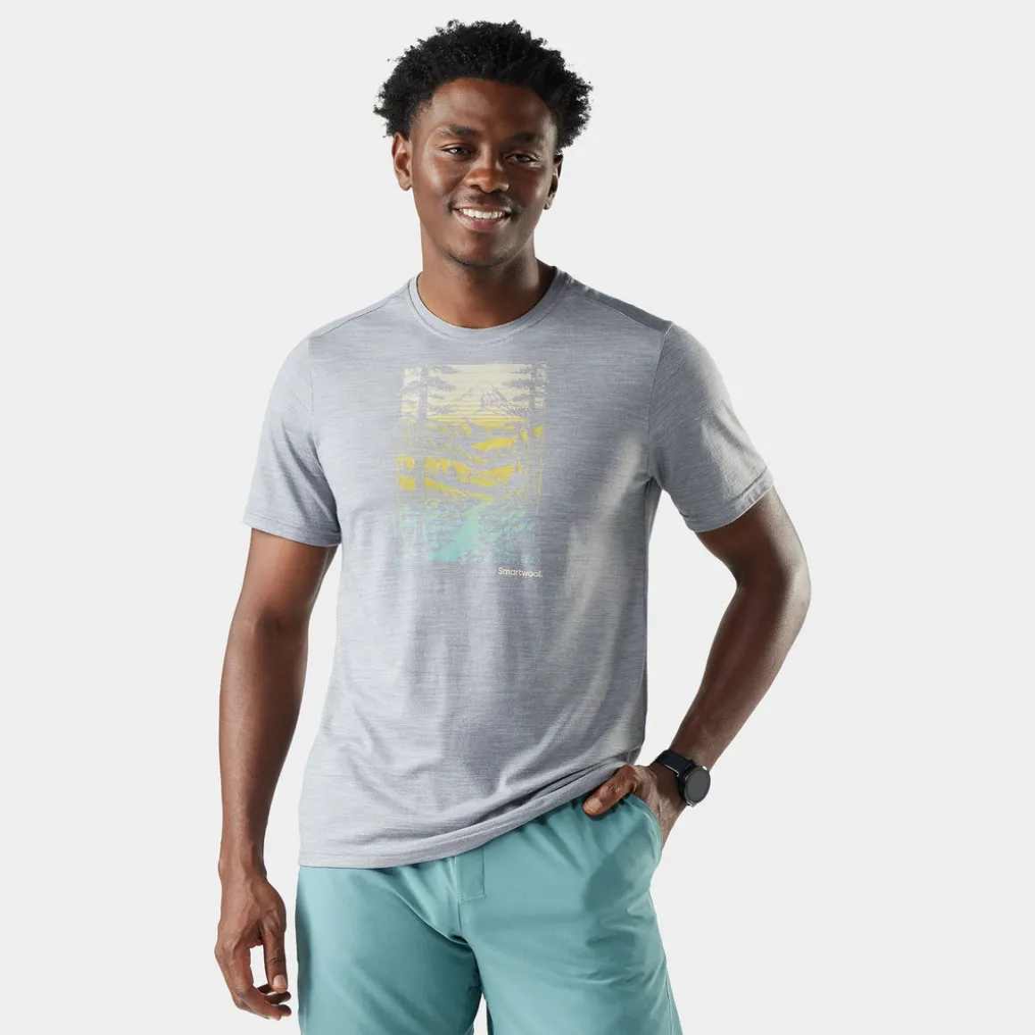 Men's Winding Trail Active Short Sleeve Graphic Tee