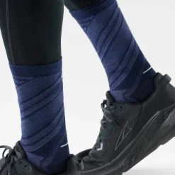 Run Pattern Crew Socks