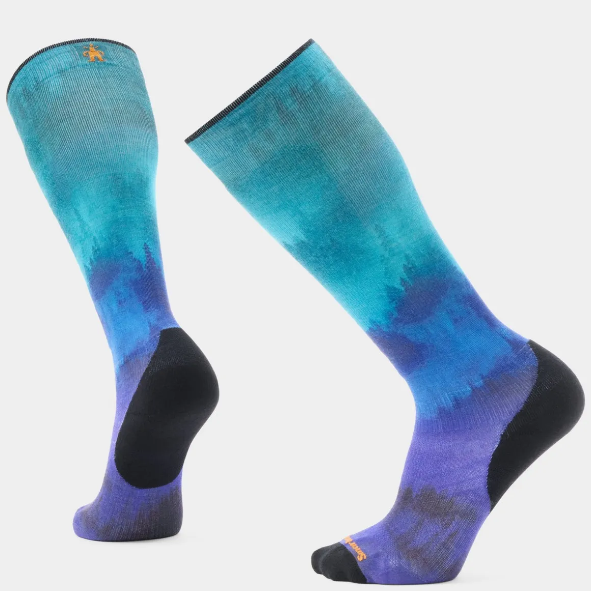Ski Compression Print Over The Calf Socks