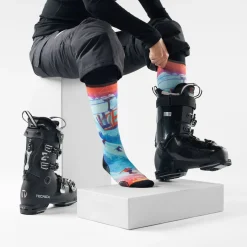 Ski Ski Day Print Over The Calf Socks