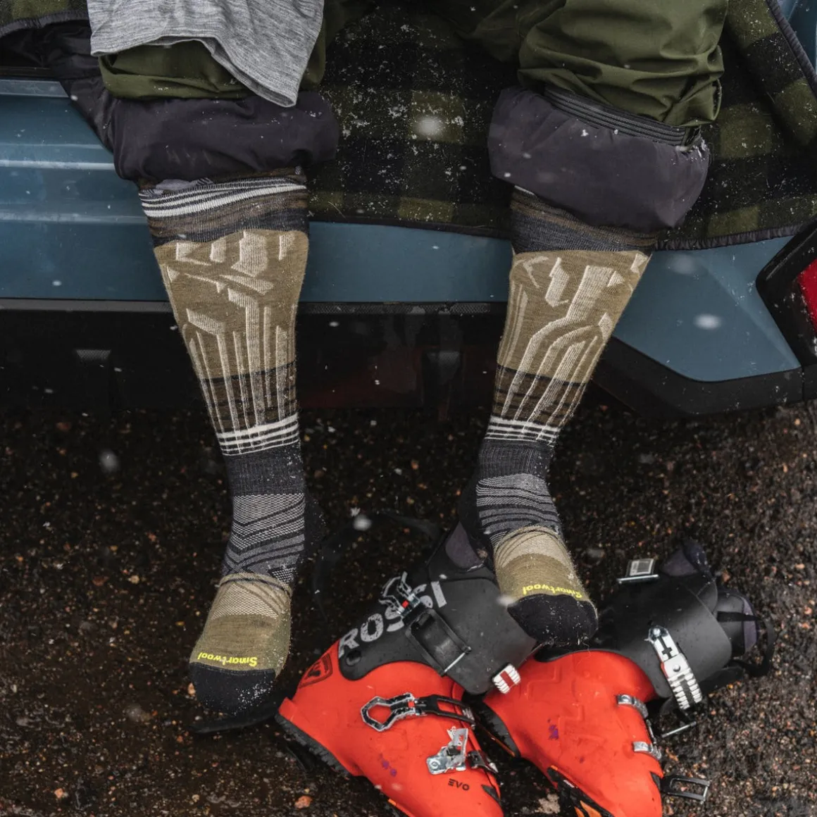 Ski Summit Shot Over The Calf Socks