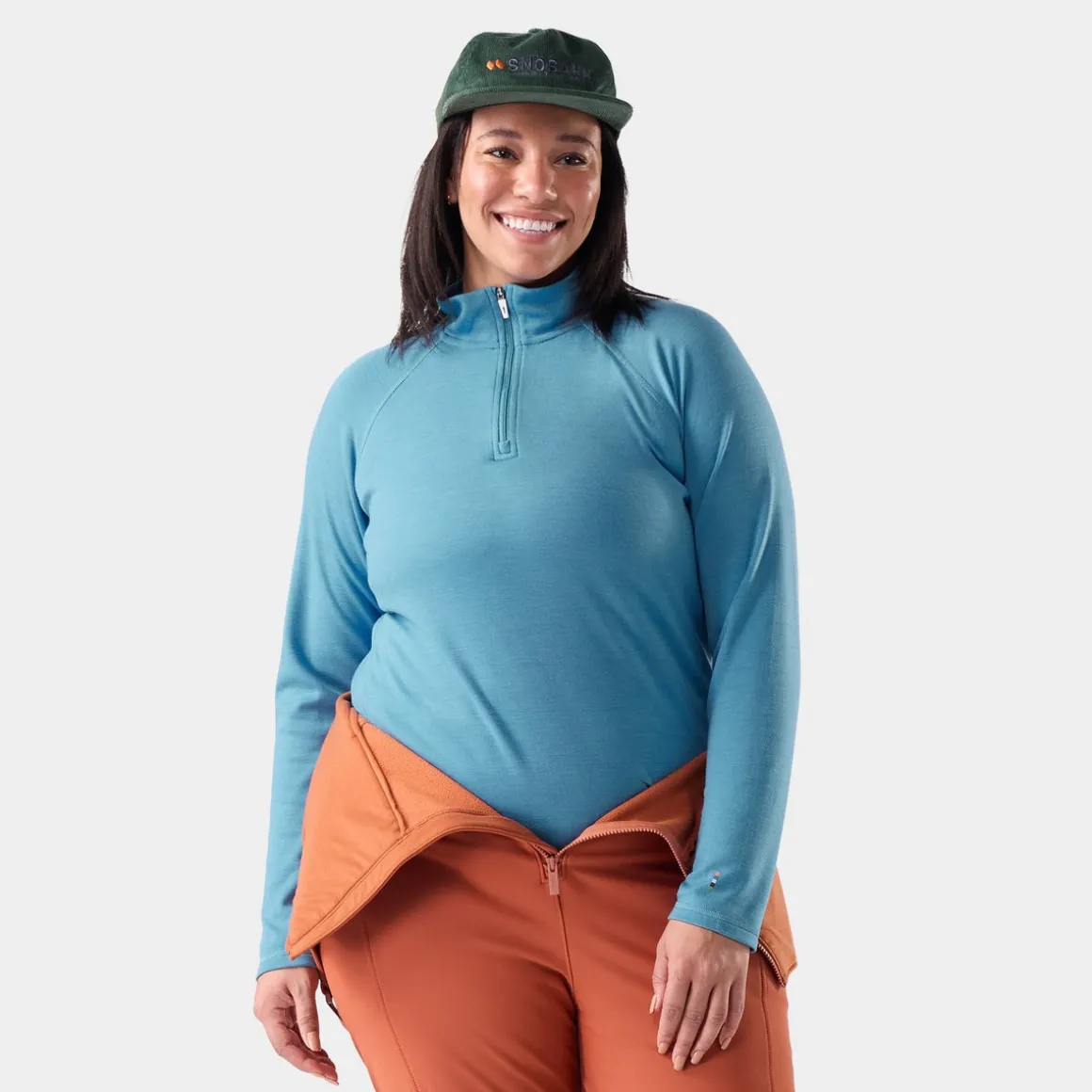 Women's Classic Thermal Merino Base Layer 1/4 Zip Plus