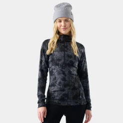 Women's Classic Thermal Merino Base Layer 1/2 Zip Hoodie