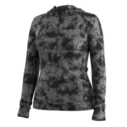 Women's Classic Thermal Merino Base Layer 1/2 Zip Hoodie