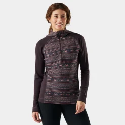 Women's Classic Thermal Merino Base Layer 1/2 Zip Hoodie