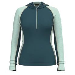 Women's Classic Thermal Merino Base Layer 1/2 Zip Hoodie
