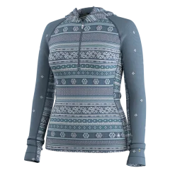 Women's Classic Thermal Merino Base Layer 1/2 Zip Hoodie