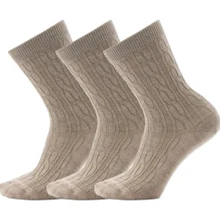 Women's Everyday Cable Crew Socks 3-Pack