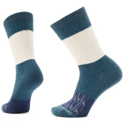 Women's Everyday Color Block Cable Crew Socks