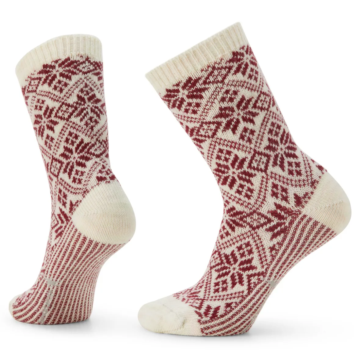 Women's Everyday Cozy Traditional Snowflake Crew Socks
