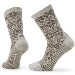 Women's Everyday Cozy Traditional Snowflake Crew Socks