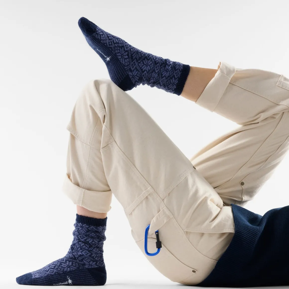 Women's Everyday Cozy Traditional Snowflake Crew Socks