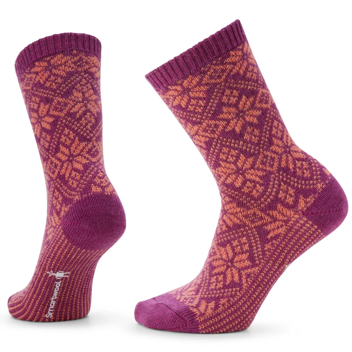 Women's Everyday Cozy Traditional Snowflake Crew Socks