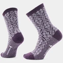 Women's Everyday Cozy Traditional Snowflake Crew Socks