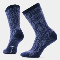 Women's Everyday Cozy Traditional Snowflake Crew Socks