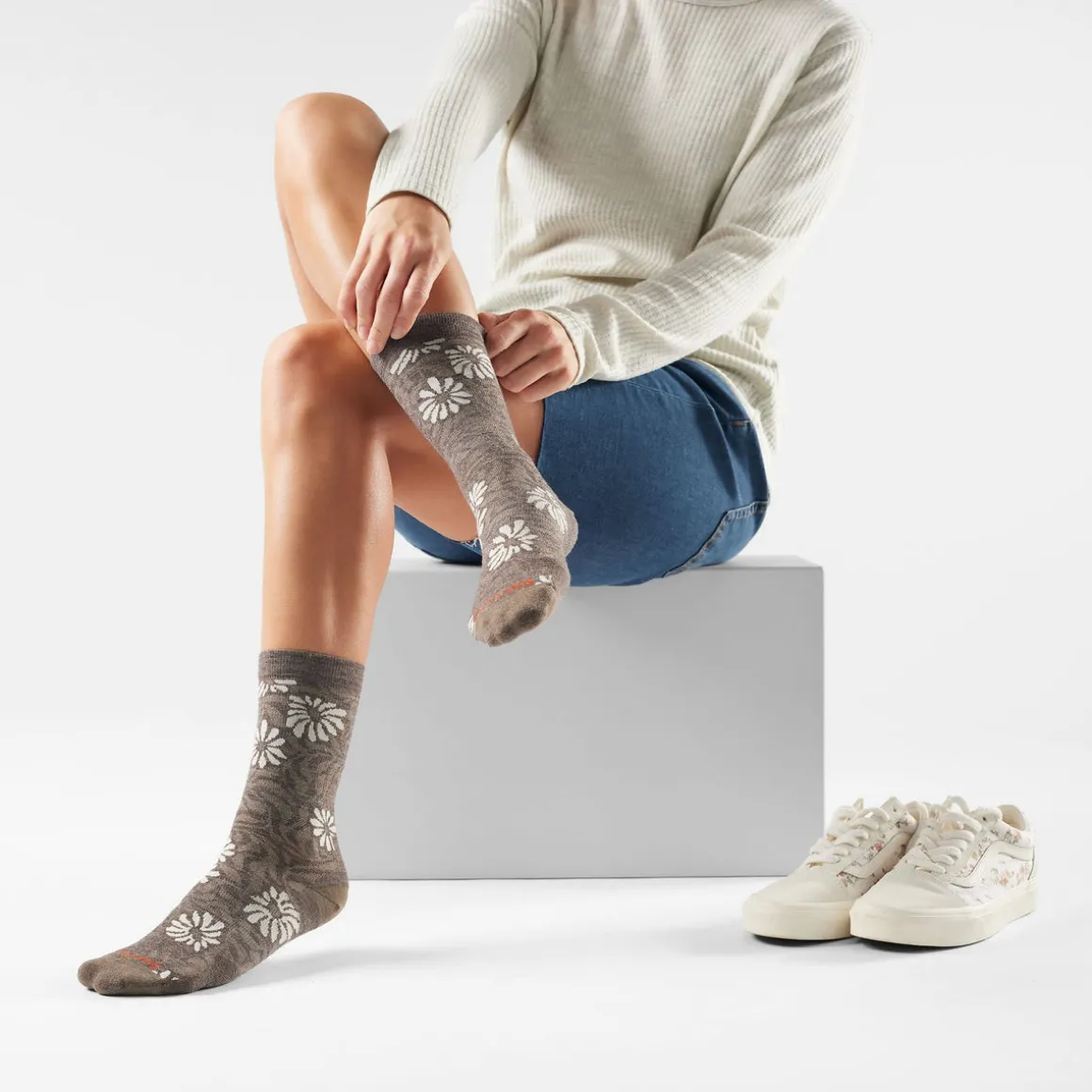 Women's Everyday Floral Crew Socks