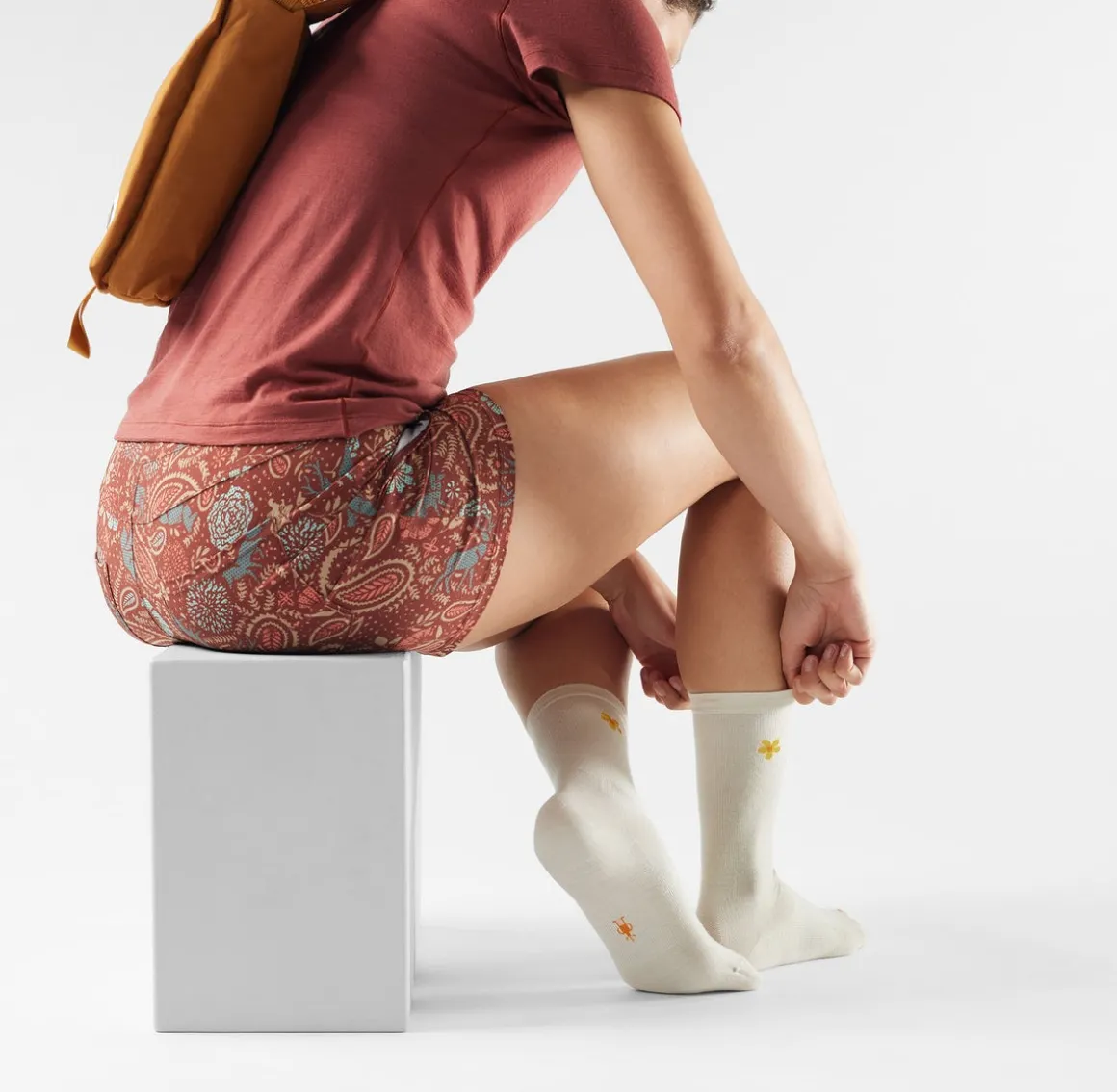 Women's Everyday Groovy Bloom Crew Socks