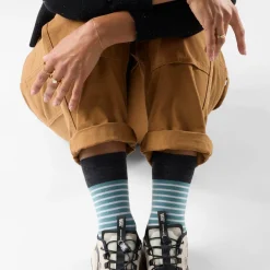Women's Everyday Pin Stripe Crew Socks