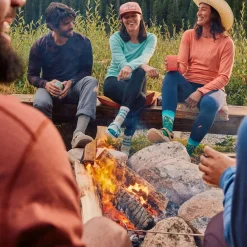 Women's Hike Retro Floral Mid Crew Socks