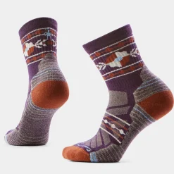 Women's Hike Retro Floral Mid Crew Socks