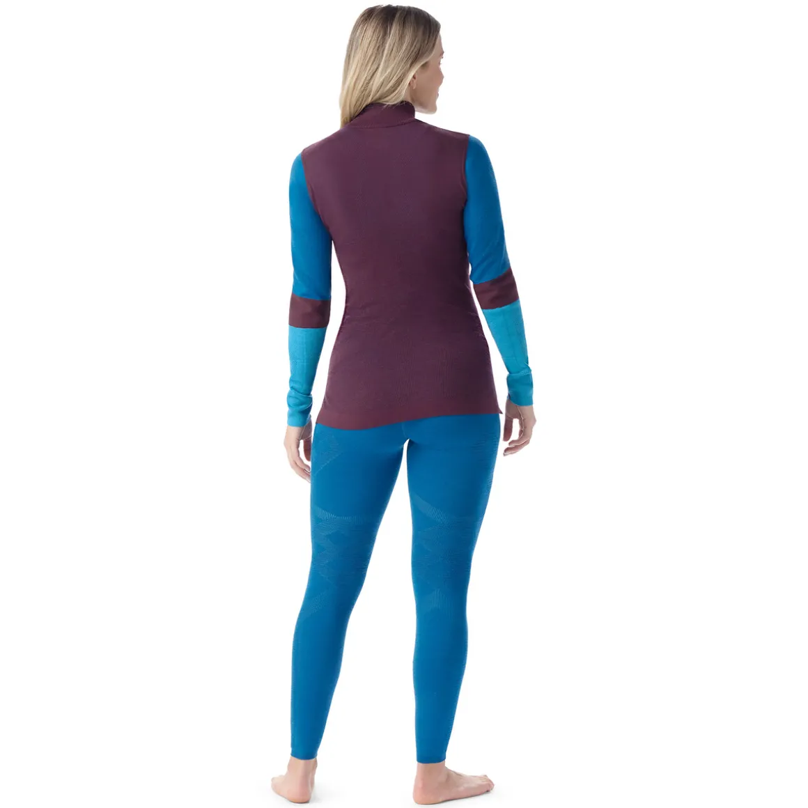 Women's Intraknit™ Thermal Merino Base Layer Colorblock 1/4 Zip