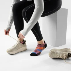 Women's Run Brushed Print Low Ankle Socks