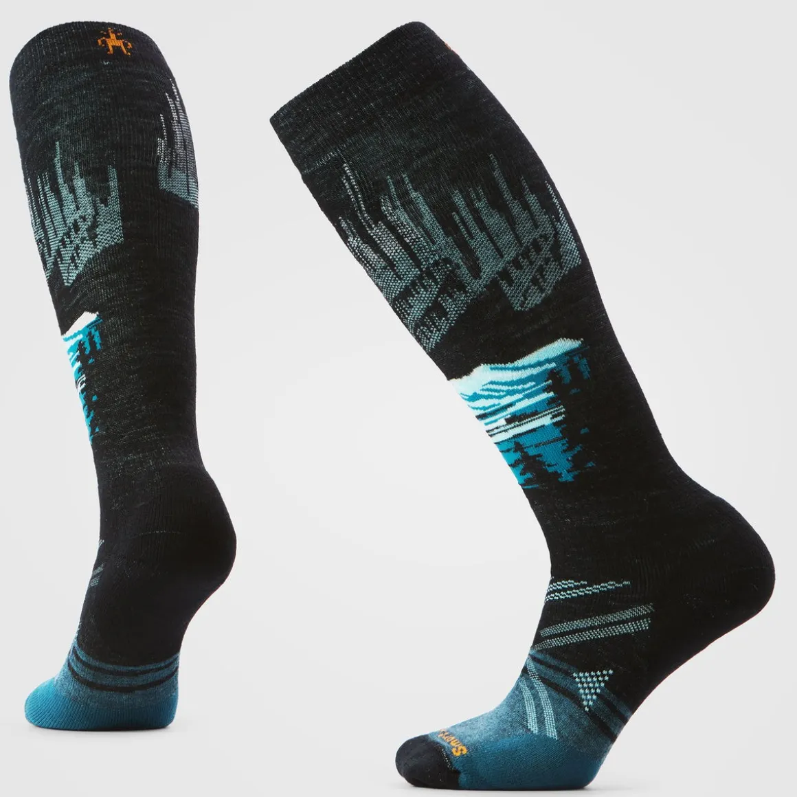 Women's Ski Alpine Auroras Over The Calf Socks