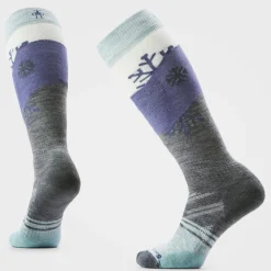 Women's Ski Snowpocalypse Pattern Over The Calf Socks