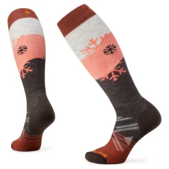 Women's Ski Snowpocalypse Pattern Over The Calf Socks