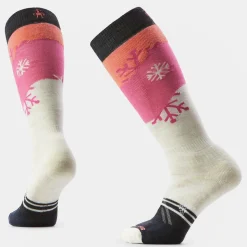 Women's Ski Snowpocalypse Pattern Over The Calf Socks