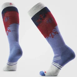 Women's Ski Snowpocalypse Pattern Over The Calf Socks