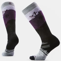 Women's Ski Snowpocalypse Pattern Over The Calf Socks